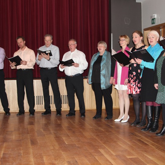 Frá tónleikum Skagfirska kammerkórsins. Mynd: KSE