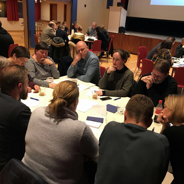 Góð mæting var á íbúafund um framtíðarskipan skólamála í Húnaþingi vestra. Mynd:Hunathing.is.