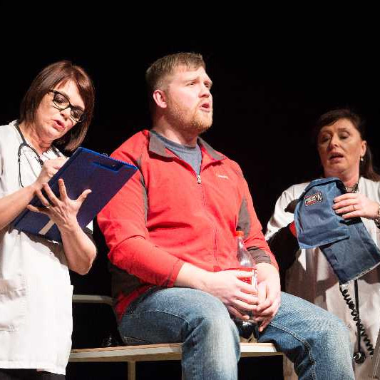 Á þorrablótinu voru að vanda leikin og sungin skemmtiatriði. Myndir: James Kennedy