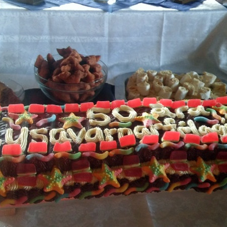 Slysavarnardeildin Harpan var með glæsilegt kaffihlaðborð á 50 ára afmælinu. Mynd: Anna Þóra Jónsdóttir.