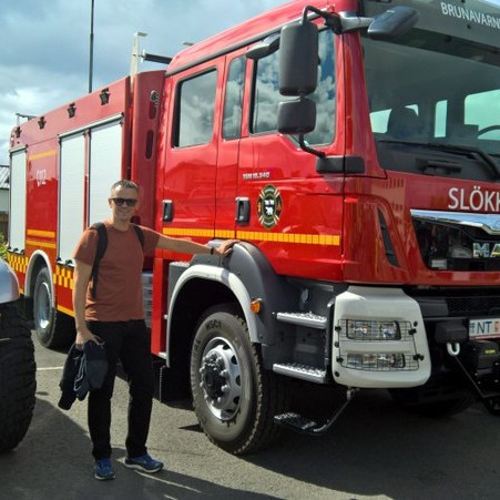 Nýi bíllinn var til sýnis á Húnavöku. Mynd: Húni.is