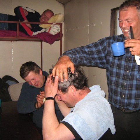 Stytt sér stundir í gangnakofum