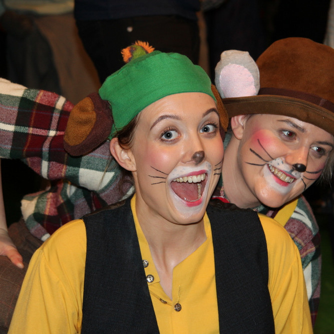 Lilli klifurmús og Marteinn skógarmús. Myndir: KSE