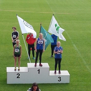 Aðalheiður kastaði spjótinu 20,59m og endaði 1. sætinu. Mynd fengin af Huna.is.