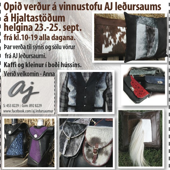 AJ-leðursaumur opnar vinnustofu sína - Vinnur með hágæða leður og fiskroð