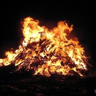 Áramótabrenna á Sauðárkróki - Myndband