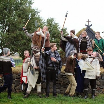 Nemendur Varmahlíðarskóla taka upp stuttmynd