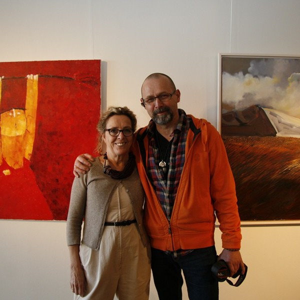 Opnun málverkasýningar Tolla og Sossu