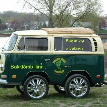 Bakklórsbíllinn tekur til starfa