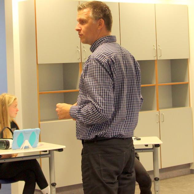 Bergmann Guðmundsson formaður Kennarasambands Norðurlands. Mynd: PF