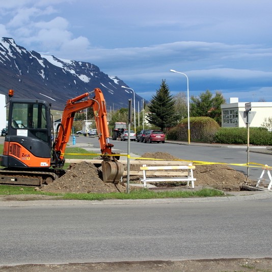 Búast má við truflunum á rennsli heita vatnsins á Víðigrund
