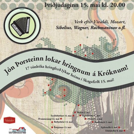 Jón Þorsteinn á Króknum í kvöld