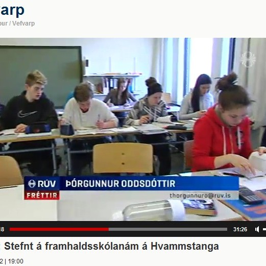 Dreifnám í Húnaþingi vestra í sjónvarpsfréttum