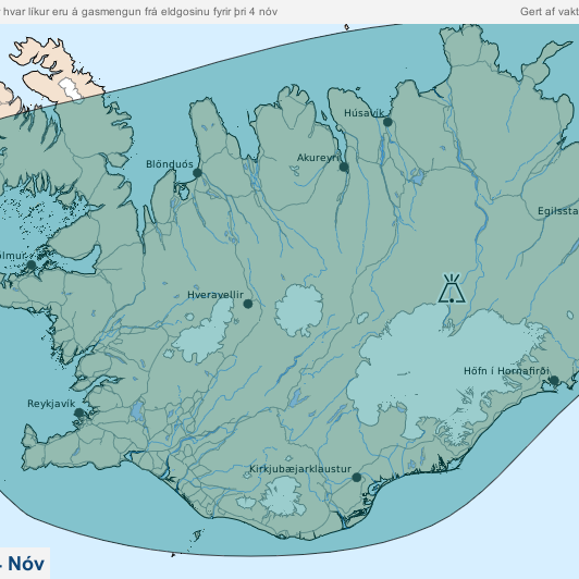 Froststilla eykur líkur á háum styrk mengunar