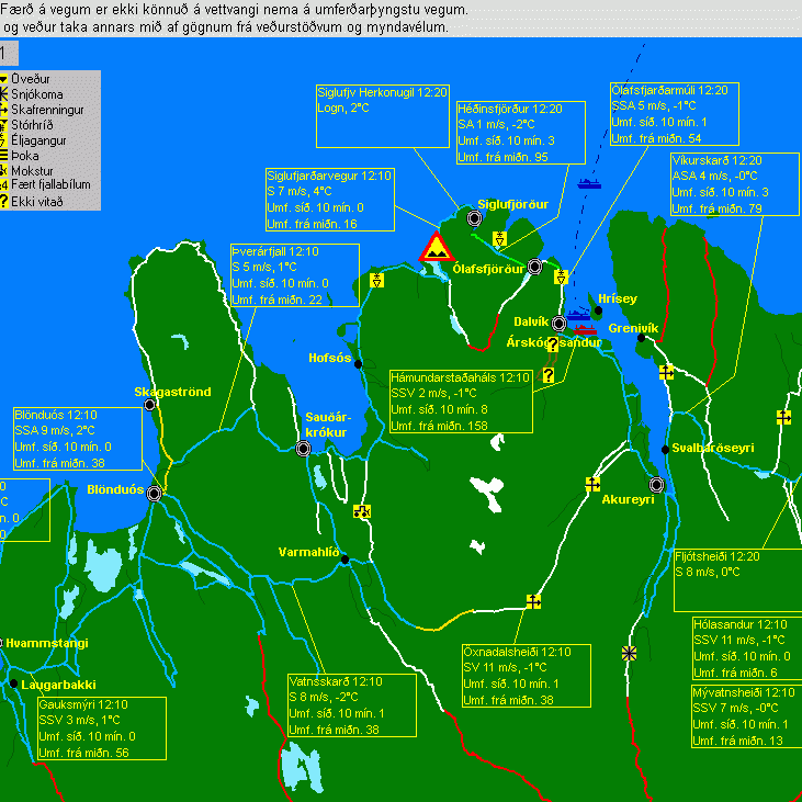 Varað við stormi á aðfangadag