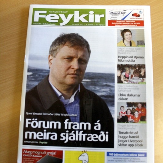 Kosning um Mann ársins 2014 á Norðurlandi vestra