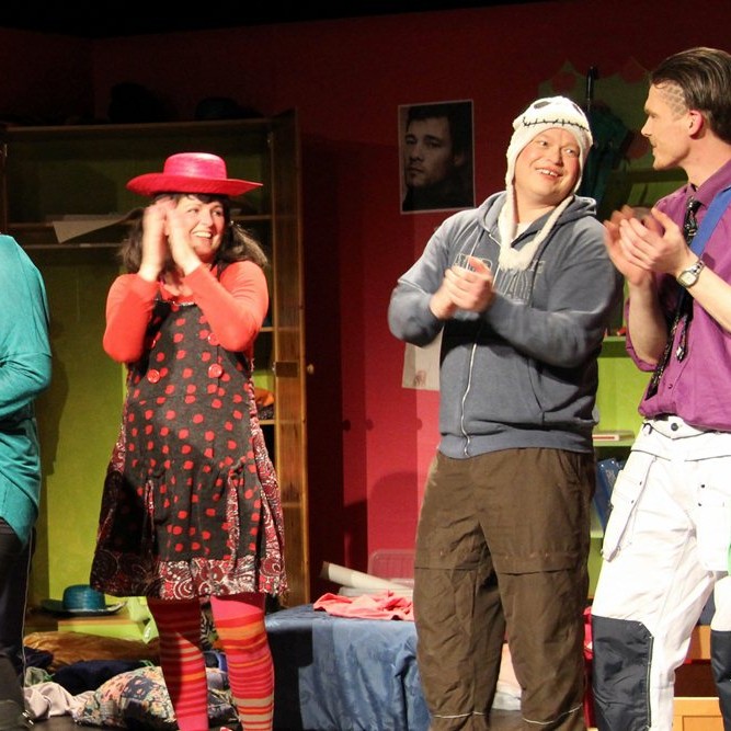 Fjör við frumsýningu Fíusólar