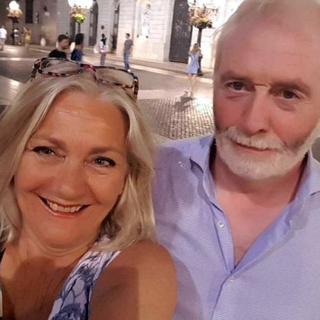 Líney og Magnús fyrr í ferðalaginu.  Mynd: Líney Árnadóttir