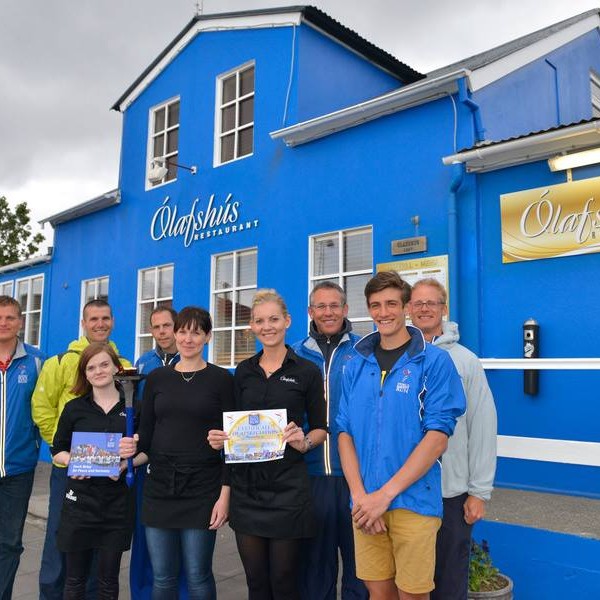 Friðarhlaupið á Króknum í gær