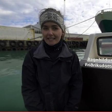 Ragnhildur Friðriksdóttir sérfræðingur hjá Matís. Mynd: Skjáskot af myndbandi um lífhagkerfið.