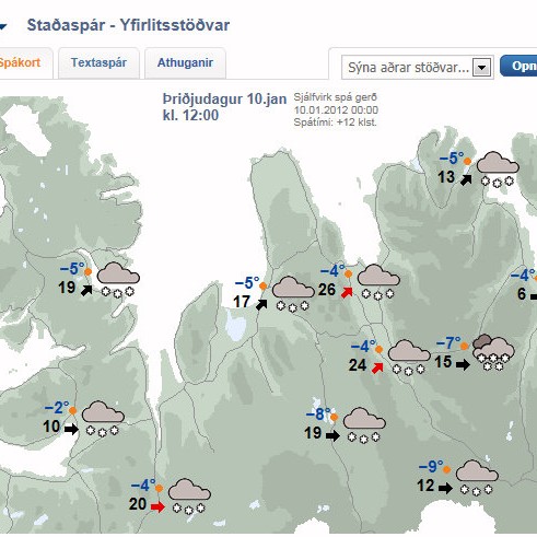 Ferðum áætlunarbifreiða frestað til morguns