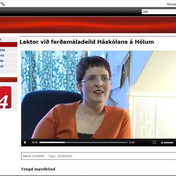 Ferðamáladeildin á Hólum á N4