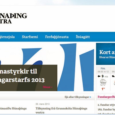 Ný heimasíða Húnaþings vestra