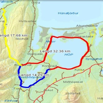 Skagfirðingur ríður um Vatnsnesið