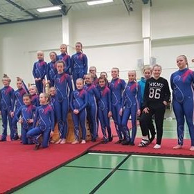 Flottir hestakrakkar á Hvammstanga í glæsilegum búningum. Mynd: Irina Kamp.