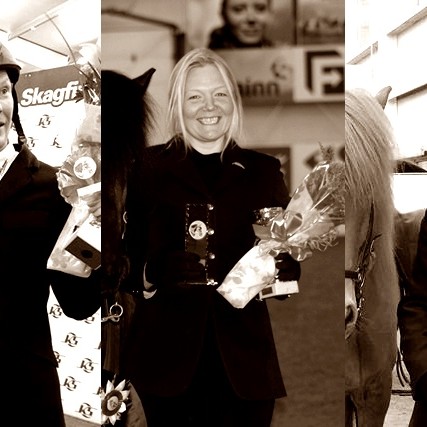 Uppskeruhátíð hestamanna í Skagafirði fer fram þann 27. nóvember nk. Á samkomunni verða veittar viðurkenningar, þ.m.t. knapi ársins en þar eru Þórarinn Eymundsson, Mette Mannseth og Bjarni Jónasson tilnefnd. Ljósm./samsett af fb-síðu KS-Deildarinnar.