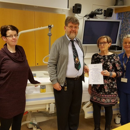 Frá vinstri: Ásdís Arinbjarnardóttir, Rannveig Lena Gísladóttir, Gísli 
Jóhannes Grímsson, Sigurlaug Þóra Hermannsdóttir, Helga M. 
Sigurjónsdóttir og Guðmundur Finnbogason. Mynd: Húni.is.