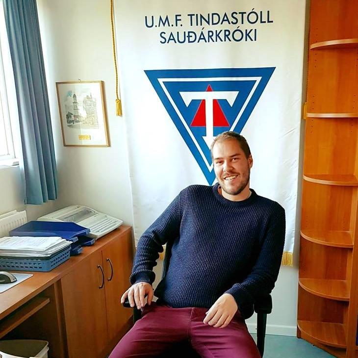 Hrannar Leifsson nýráðinn framkvæmdastjóri knattspyrnudeildar Tindastóls. Mynd: Af Facebooksíðu knattspyrnud. Tindastóls.