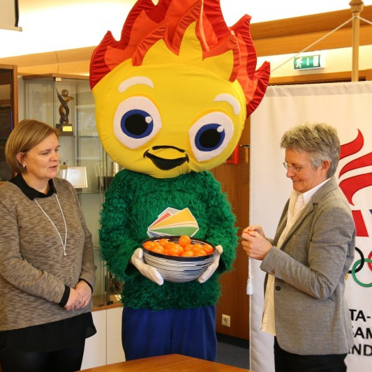 Húnavallaskóli datt í lukkupottinn þegar dregið var út í Norræna skólahlaupinu.
Mynd: ÍSÍ.is