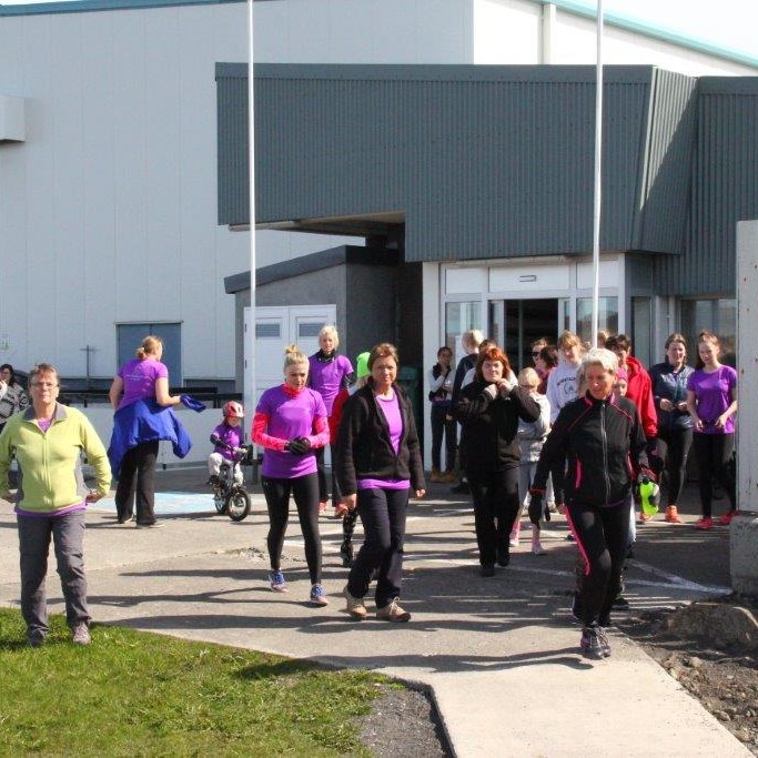 Konur hlaupa saman á Hvammstanga