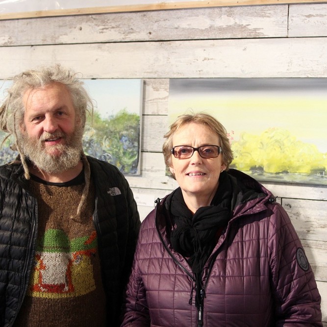 Jón Eiríksson og Jóna Halldóra/Mynd: BG