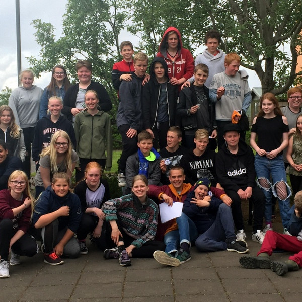 Hressir krakkar á námskeiði. Mynd: Húnaþing.is.