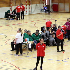 Mikil stemning á Íslandsmóti í boccia á Króknum. Mynd: PF