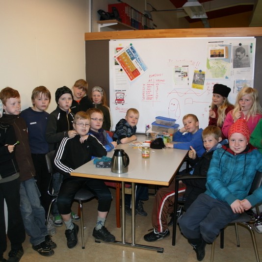 Fjórði bekkur í heimsókn