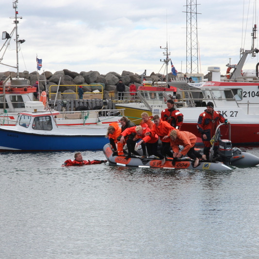 Margt var sér til gamans gert á Hofsósi í tilefni sjómannadagsins. Mynd: FE
