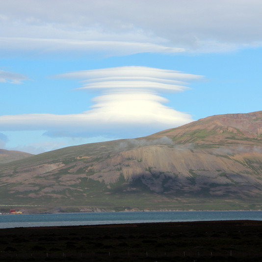 Vindskafið ský. Mynd: FE