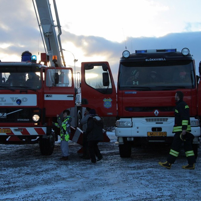 Tæki og tól vöktu lukku á 112 deginum