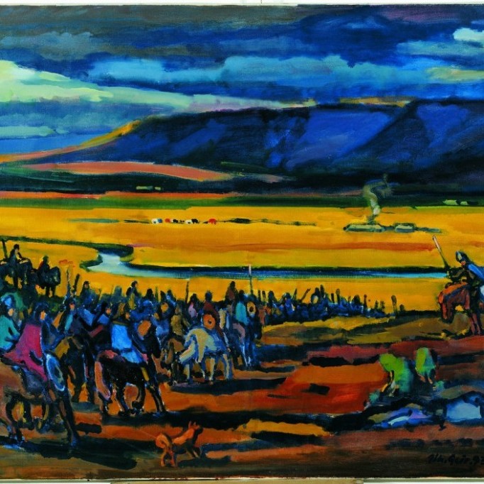 Kaupfélagið Skagfirðinga hefur keypt nokkur verk í gegnum tíðina, m.a. eftir Jóhannes Geir. Ljósm./www.skagafjordur.is/sturlungaslod