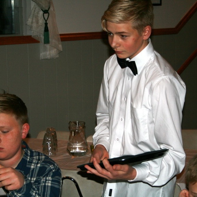 Frá Kaffihúsi 9. bekkinga á Ketilási í fyrraahaust. Mynd: KSE