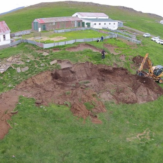 Rannsóknin í Hegranesi í fullum gangi