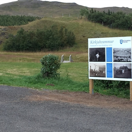 Önnur sýningin er í Kirkjuhvammi. Mynd: Húnaþing.is.