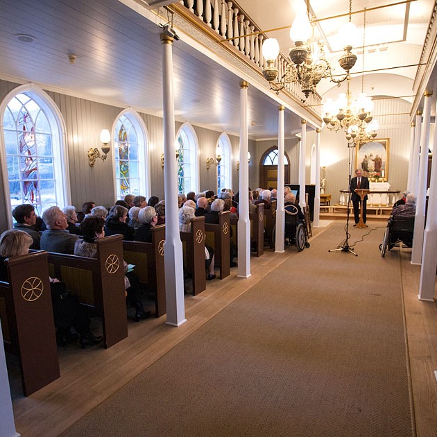 Notaleg stund í kirkjunni