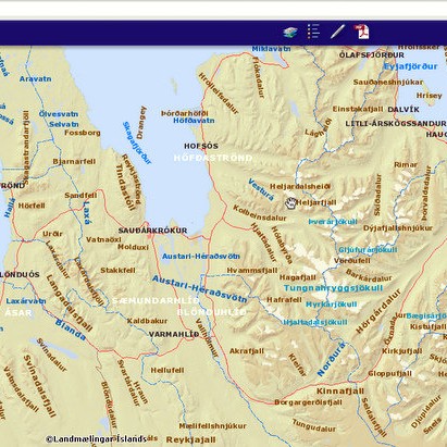 Stafræn kort og landupplýsingar gerð gjaldfrjáls