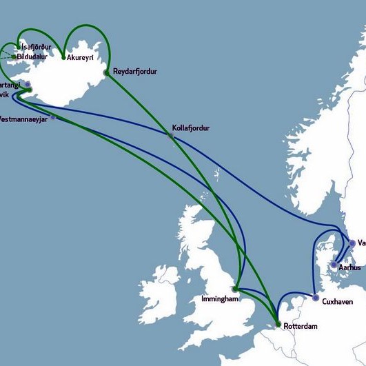 Siglt frá Vestfjörðum og Norðurlandi beint til Bretlands og meginlandsins