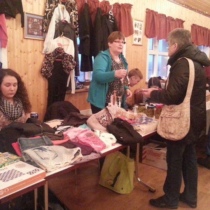 Frá jólabasar 2016. Mynd af FB síðu kvenfélagsins Heklu.