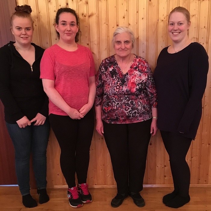 Frá vinstri: Arnrún Ösp Guðjónsdóttir, Jóna Margrét Sigurðardóttir, Árný Margrét Hjaltadóttir formaður og Hafrún Kjellberg.